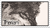 a wolf growling with text saying therian